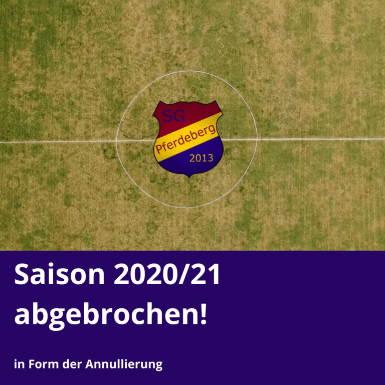 Read more about the article Saison 2020/21 wird annulliert