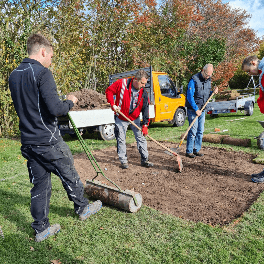 Read more about the article Arbeitseinsatz am Sportplatz Gerblingerode